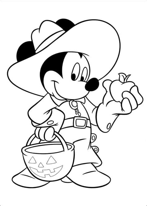 halloween mickey coloring page  printable coloring pages  kids