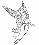 Disney Fairies Tinkerbell Silvermist Fate Rosetta Stampare sketch template