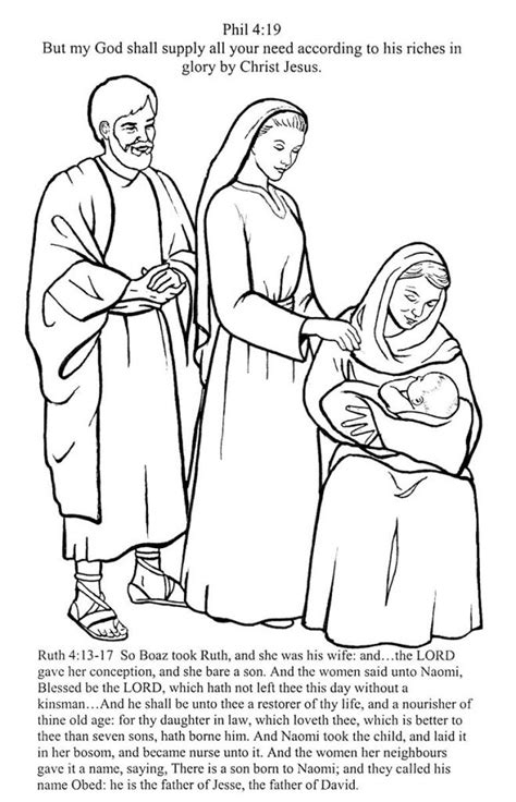 coloring pages  children   story  ruth  naomi ruth