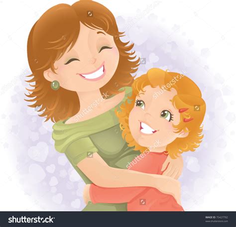 mother hugging daughter clipart clipground