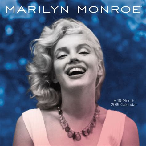 2019 16 month marilyn quotes wall calendar marilyn monroe at