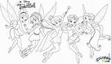 Coloring Tinkerbell Pages Friends Kids Adults Print sketch template