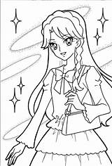 Precure Pages Coloriage Princess Coloring Girls Manga Maho Minami Pretty Cute Cure Pour Template Personnages Dessin sketch template