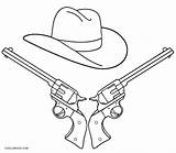 Coloring Cowboy Gun Pages Western Boots Cowgirl Hat Nerf Printable Sketch Drawing Guns Color Rifle Print Kids Hats Getdrawings Cool2bkids sketch template