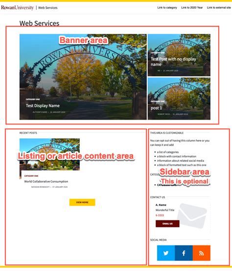 layout   blog pages web services rowan university
