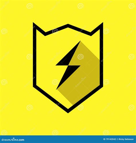 high voltage  thunder logo icon stock vector illustration  alert