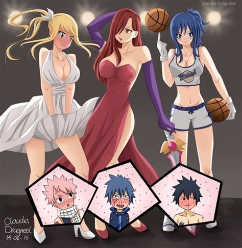 sexy hot anime and characters images sexy and hot lucy erza and juvia