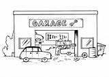 Garage Coloring Pages Printable sketch template