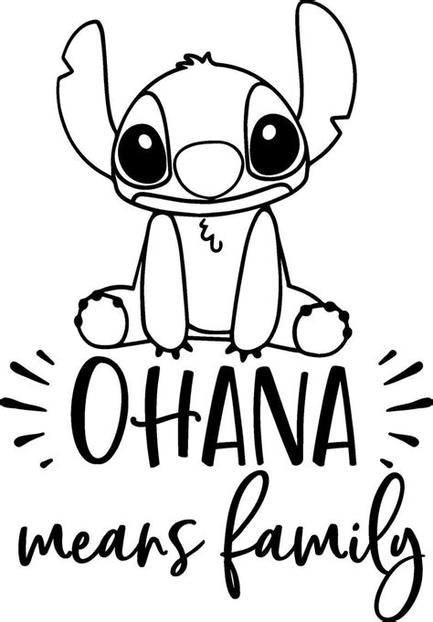 disney inspired lilo  stitch ohana means family vinyl decal etsy