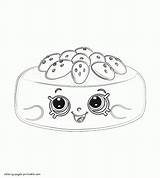 Shopkins Pages Coloring Printable Pancake Colouring Jan Print Look Other sketch template