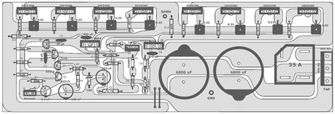 watt  volt amplifier schematic pcb layout design