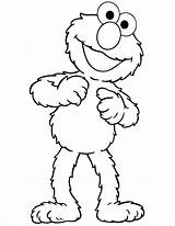 Elmo Coloring Cute Pages Face Colouring Printable Sesame Street Pag sketch template