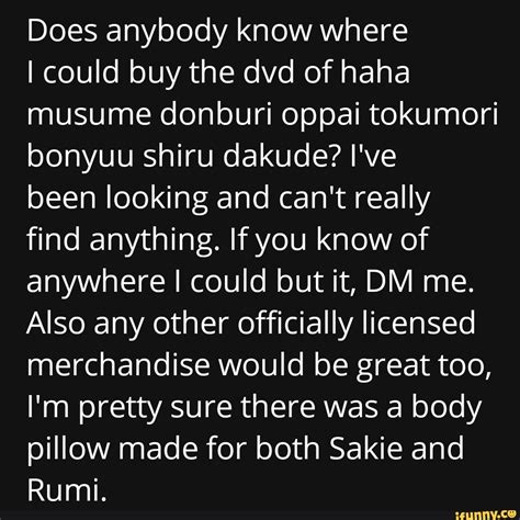 does anybody know where i could buy the dvd of haha musume donburi