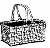 Basket Clipart Picnic Weaving Wicker Drawing Chair Clip Supplies Basketmakers Cane Market Wickerwoman Coloring Cliparts Wooden Clipartmag Clipground Directory Basketweaving sketch template