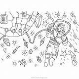 Astronaut Outer sketch template