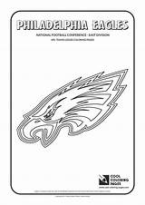 Coloring Nfl Pages Eagles Logos Teams Philadelphia Football Cool American Printable Team Print Logo Bowl Super Book Kids Nfc National sketch template