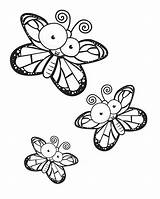 Coloring Pages Butterflies Happy Colouring sketch template