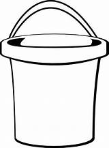 Bucket Coloring Beach Clipart Water Template Pages Clipartmag sketch template