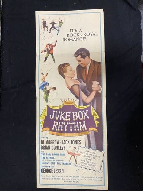 juke box rhythm original insert movie poster 1959 george jessel ebay