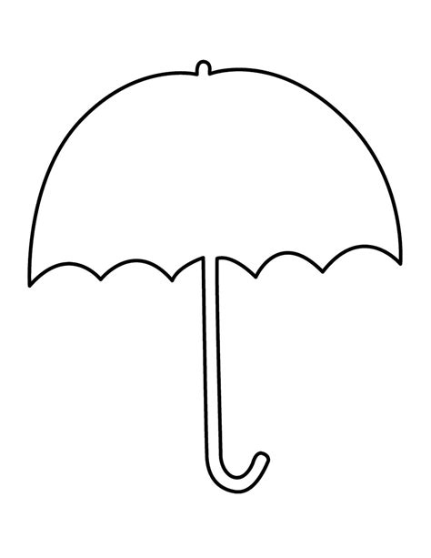 cut  umbrella template printable