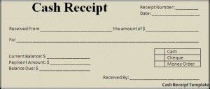 cash receipt template receipt template word template templates