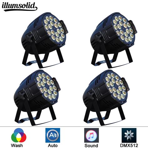 pcslot led par xw rgbw led par led dmx stage lights wash lighting stage  dj disco ktv