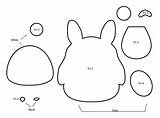 Totoro Plushie Felt Template Pattern Make Plushies Sewing Patterns Diy Tutorial 型紙 Plush フェルト B4astudios Molde Moldes Peluches Fieltro トトロ sketch template