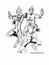 Mewarnai Ultraman Terkeren Paud sketch template