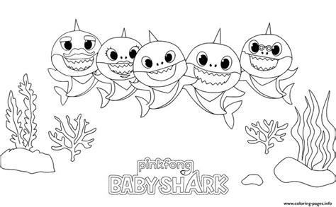 coloring page kids baby shark   shark coloring pages baby