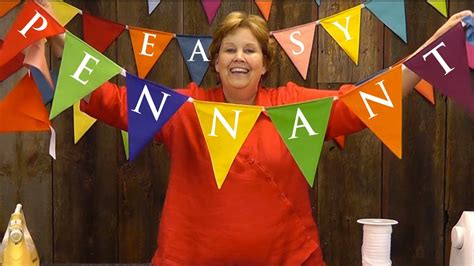 easy pennant project sewing  layer cakes youtube