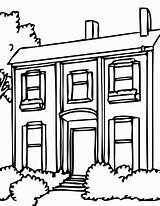 Coloring Neighborhood Clipart Library Suburb Colouring Pages Template Popular sketch template