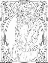 Coloring Pages Rogue sketch template