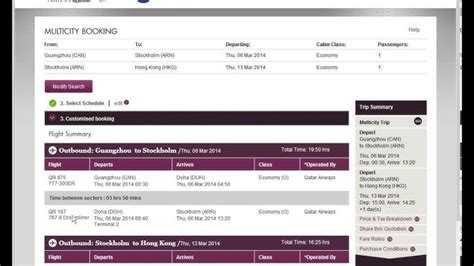 qatar airways ticketing screen youtube
