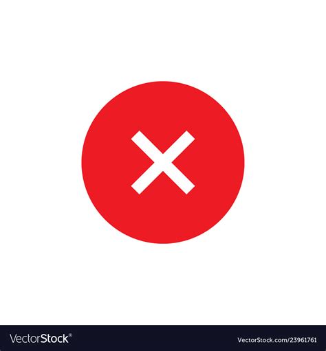 wrong false icon design template isolated vector image