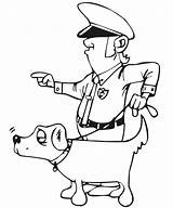 Coloring Pages Police Kids Officer Printable Policeman Popular sketch template