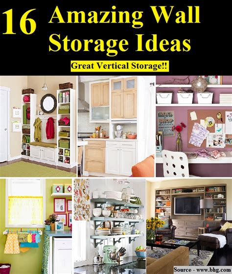 amazing wall storage ideas home  life tips