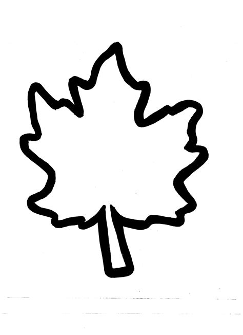 autumn leaf outline clipartsco