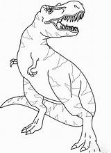 Jurassic Allosaurus Coloringpagesonly sketch template