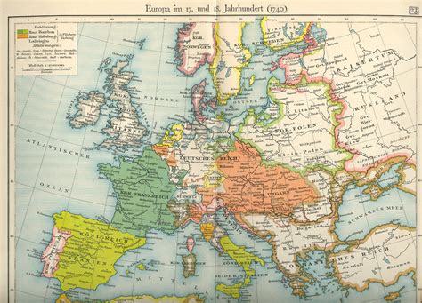 historische karten karte von europa im jahre