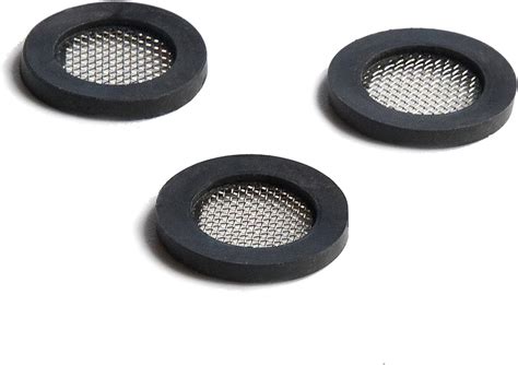 shower head gasket rubber washer creates  seal  prevent leakage  wire mesh middle