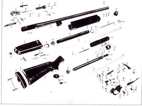 winchester model  parts list diagram