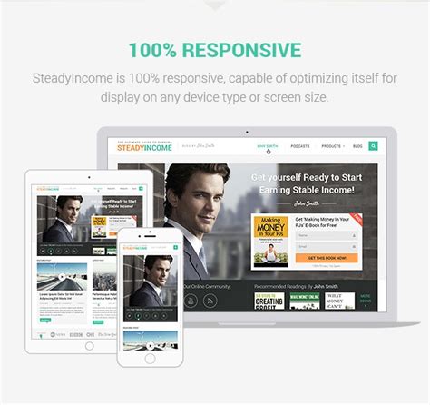 steadyincome theme   marketers bloggers entrepreneurs
