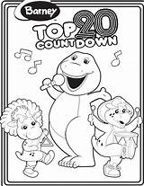 Barney Coloring Pages Countdown Bj Bop Colouring Baby Kids Printable Friends Birthday Wikia Hubpages Visit Preschool Wiki sketch template