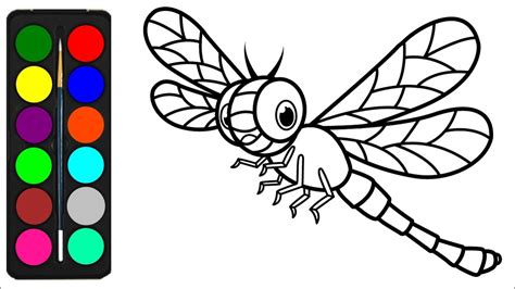 dragonfly drawing  coloring pages  children dragonfly coloring