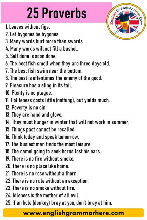 proverbs examples  english proverbs english english proverbs