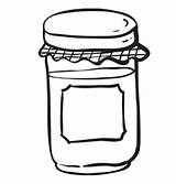 Jam Coloring Jar Vector Cartoon Vectorstock Browse Similar sketch template
