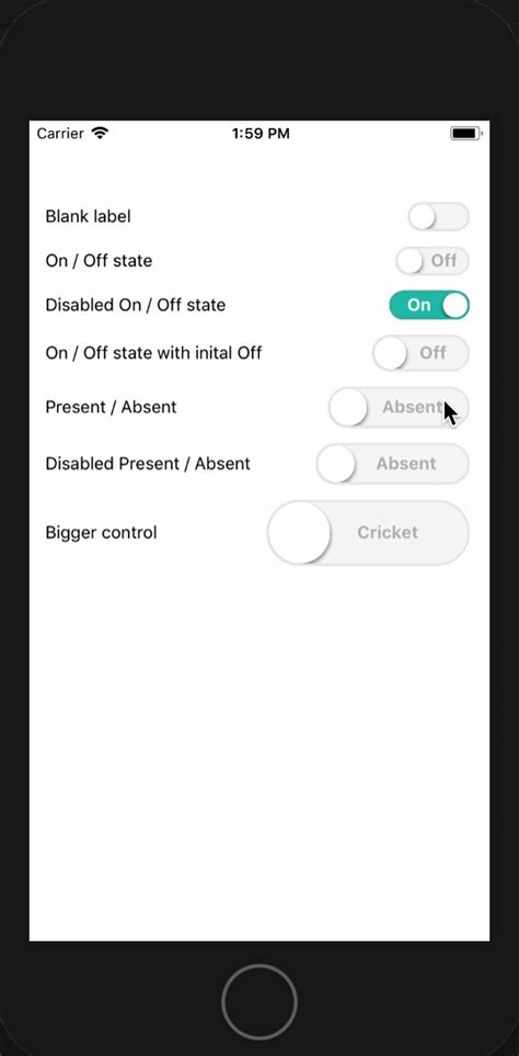smooth toggle switch  react native reactscript