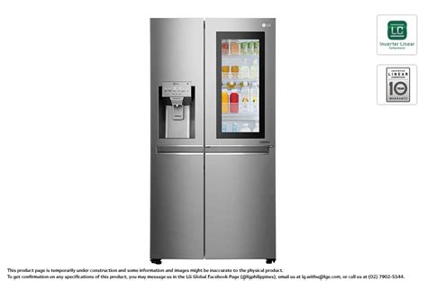 cuft instaview door  door refrigerator  smart thinq lg
