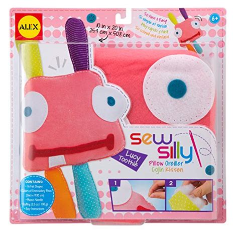 alex toys kids sew silly pillow craft kit  monster designs assorted colors pricepulse