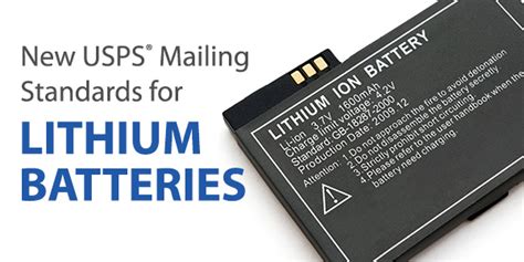 usps mailing standards  lithium batteries stampscom blog